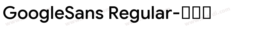 GoogleSans Regular字体转换